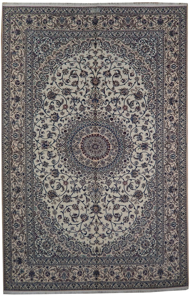 7 x 10.3 Authentic Persian Nain Rug 6 LA High Quality Wool and Silk Iran #PIX-22027