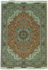 Load image into Gallery viewer, 4.10 x 7 Authentic Fine Quality Tabriz Rug Wool and Silk 400 KPSI Geometric #PIX-16019