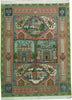 Load image into Gallery viewer, 6.2 x 8.9 Super fine Pictorial Persian Tabriz Rug Wool and Silk 70 Raj #PIX-16883