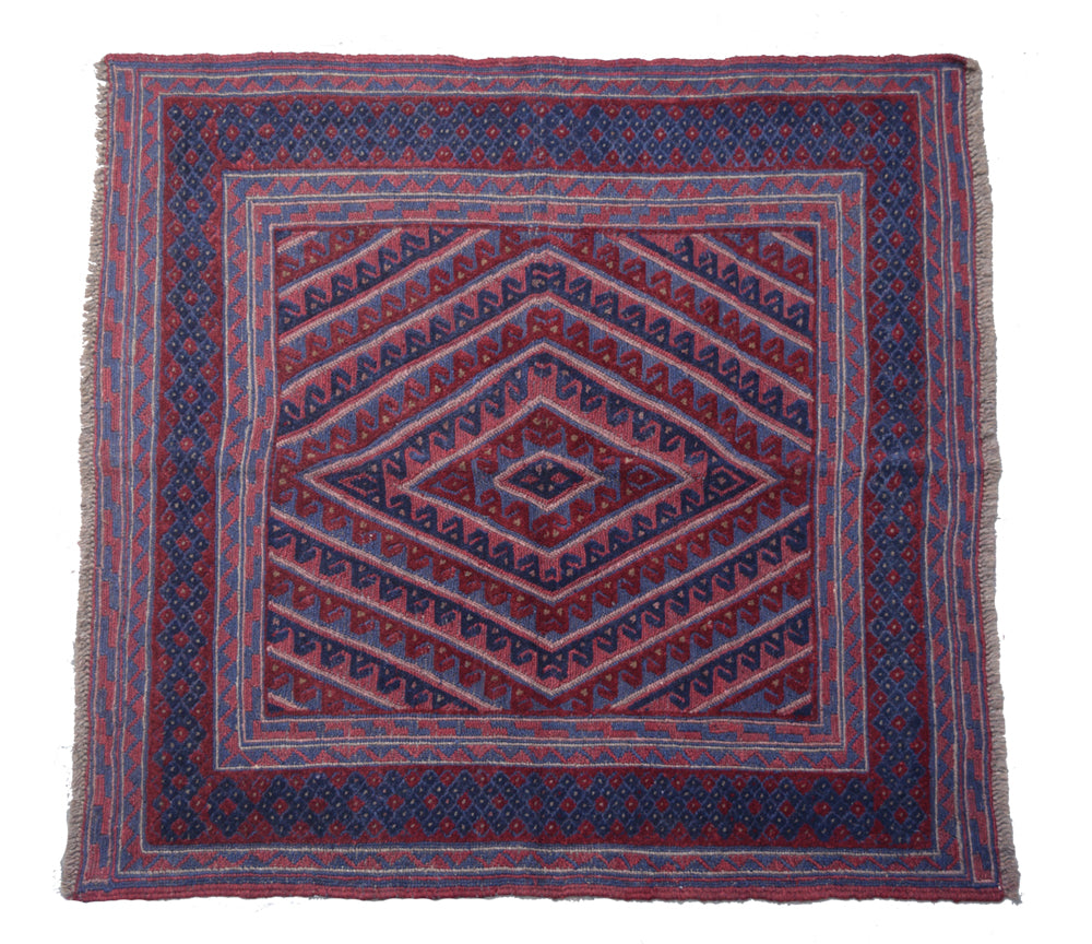 4' x 4' Mashwani Baluch Tribal Rug #PIX-28437