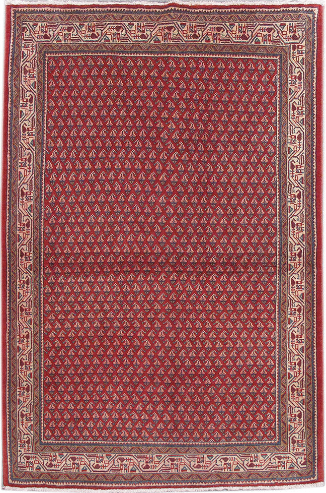 3.5 x 5.4 Persian Hamadan Saraband Mir Herati Rug Iran #PIX-82718