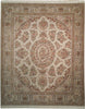 Load image into Gallery viewer, 8 x 9.6 Persian Tabriz Hand‑Knotted Wool Classic Rug 