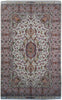 Load image into Gallery viewer, 6.7 x 10.3 High Quality Persian Tabriz Rug Ivory Lavander  Wool and Silk 400 Kpsi #PIX-21984