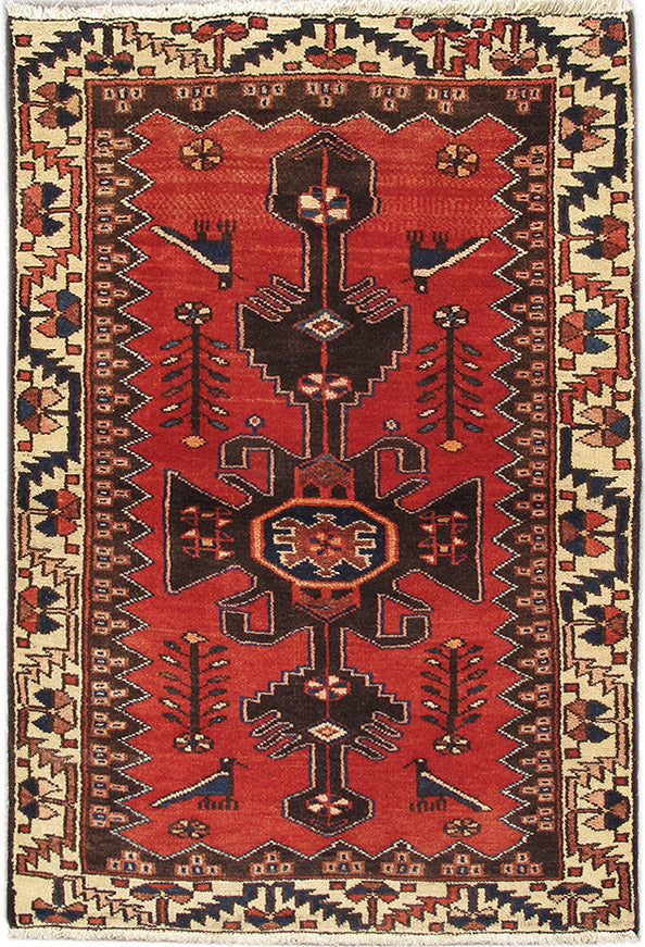 3.3 x 5 Persian Tribal Rug Birds Sale #PIX-82687