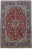Load image into Gallery viewer, 10.7 x 15.8 SIGNED CARPET Persian Najafabad Esfahan Wool Rug Red Blue #B-81108