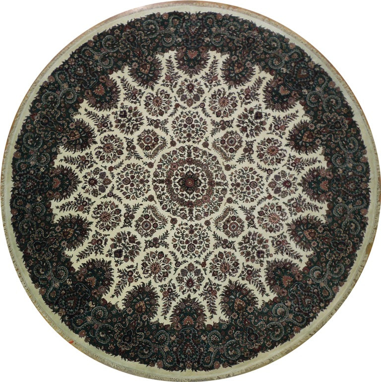 10 X 10 Feet ROUND Quality Wool Jaipour Hand-knotted Rug  #PIX-20442