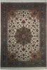Load image into Gallery viewer, 6.5 x 9 Fine Quality Persian Tabriz Rug Wool and Silk 400 Kpsi