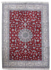 Load image into Gallery viewer, 9.4 x 13.4 Authentic Persian Nain Rug Wool and Silk Handmade Iran #B-80009
