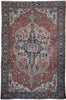 Load image into Gallery viewer, 7.4 x 11 Authentic Antique Persian Serapi Rug 1930's