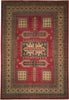Load image into Gallery viewer, 7.1 x 10.4 Orange Red Handmade Pakistan Kazak Wool Rug #PIX-19201
