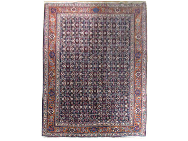 6.7 x 9.3 Genuine Persian Tabriz Herati Mahi Wool Rug #PIX-15320