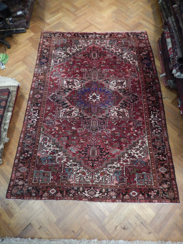 8 x 11.8 Artisanal Persian Traditional Wool Silk Rug 