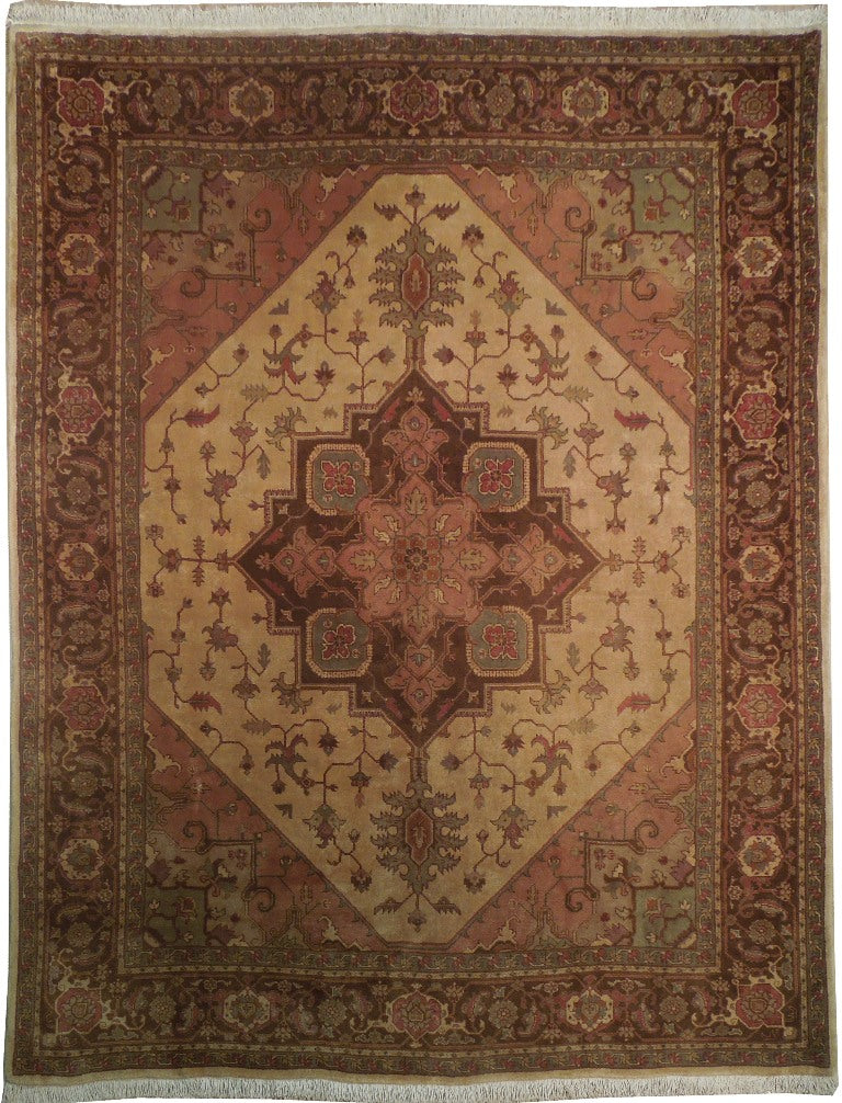 8.2 x 10.3 Authentic Persian Heriz Rug DENSE QUALITY #PIX-18193