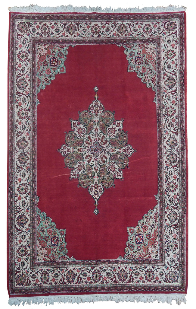 7 x 10.3 Authentic Persian Kashan Kerman Rug #PIX-23088