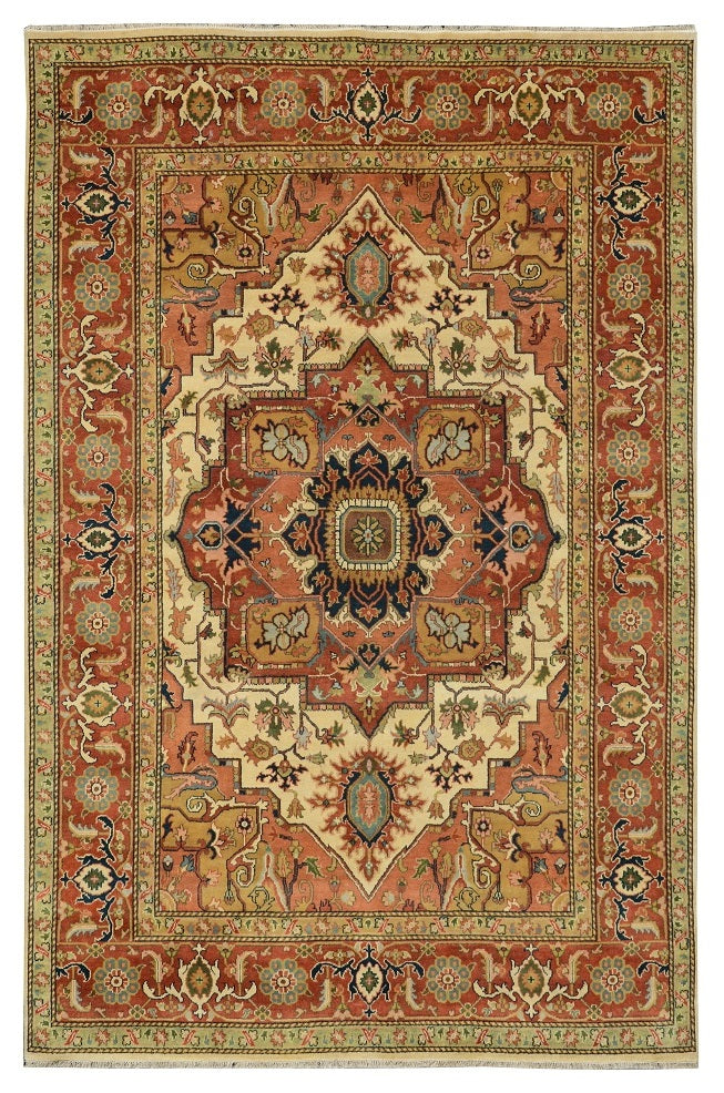 10 x 14 New Hand-Knotted Decorative Rug Serapi Heriz #B-79341