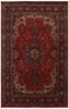 Load image into Gallery viewer, 6&#39; x 10&#39; Persian Tabriz Wool Rug Hand-knotted Red  Pre-Owned Perfect Condition PK117