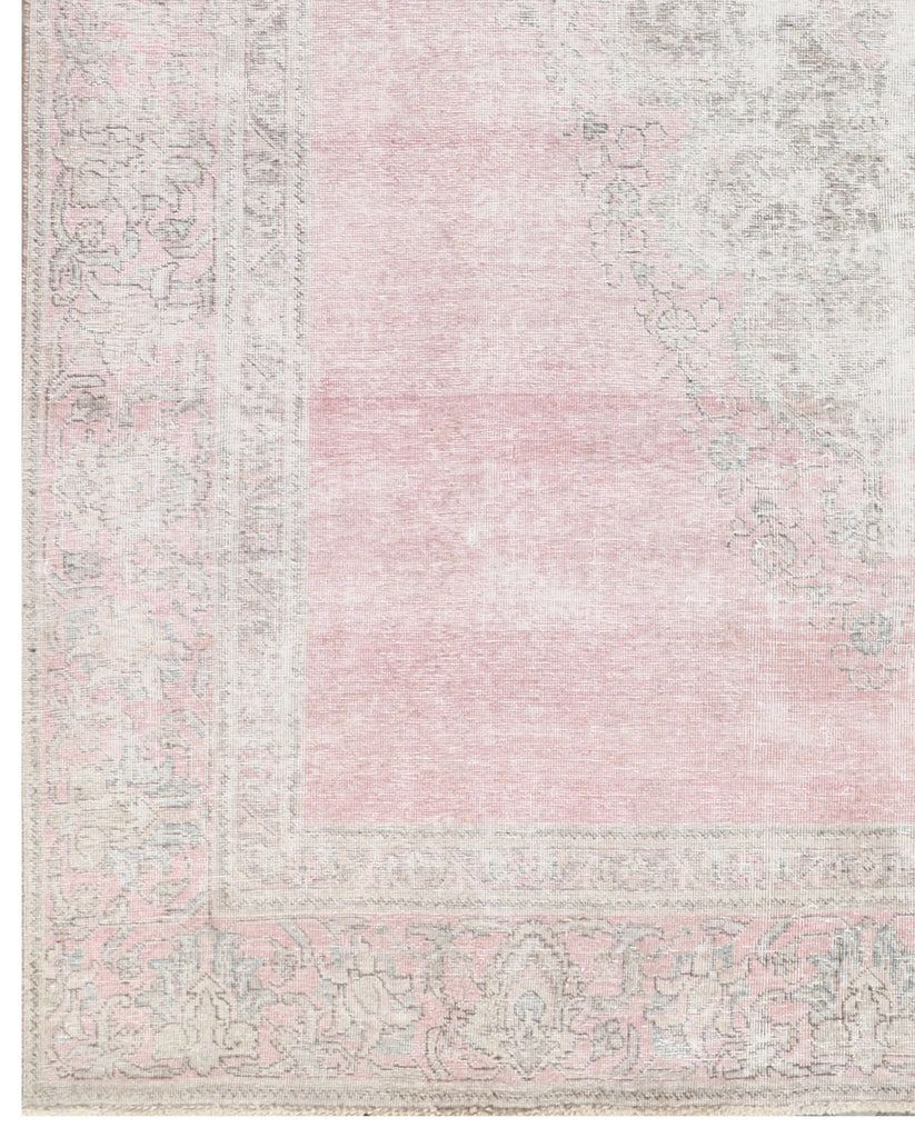 7.3 x 8.10 Persian Rug Vintage Hand-knotted Rug Overdyed Pre-Owned PK127