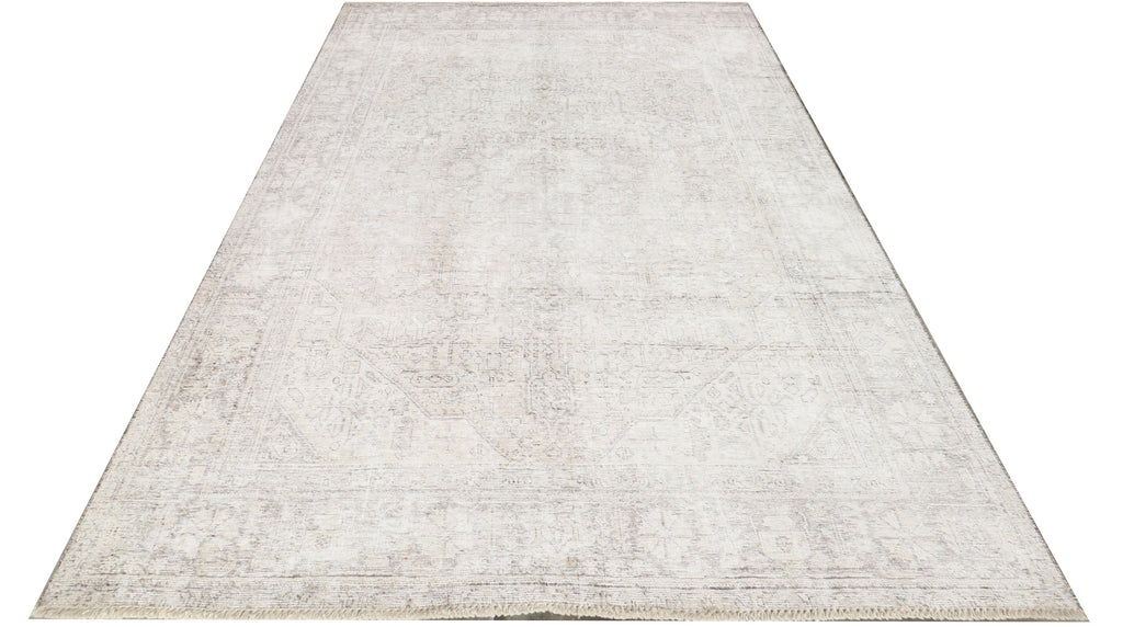 6' x 9' Persian Vintage Distressed  Hand-knotted Rug Overdyed  GRAY Pre-Owned PK132