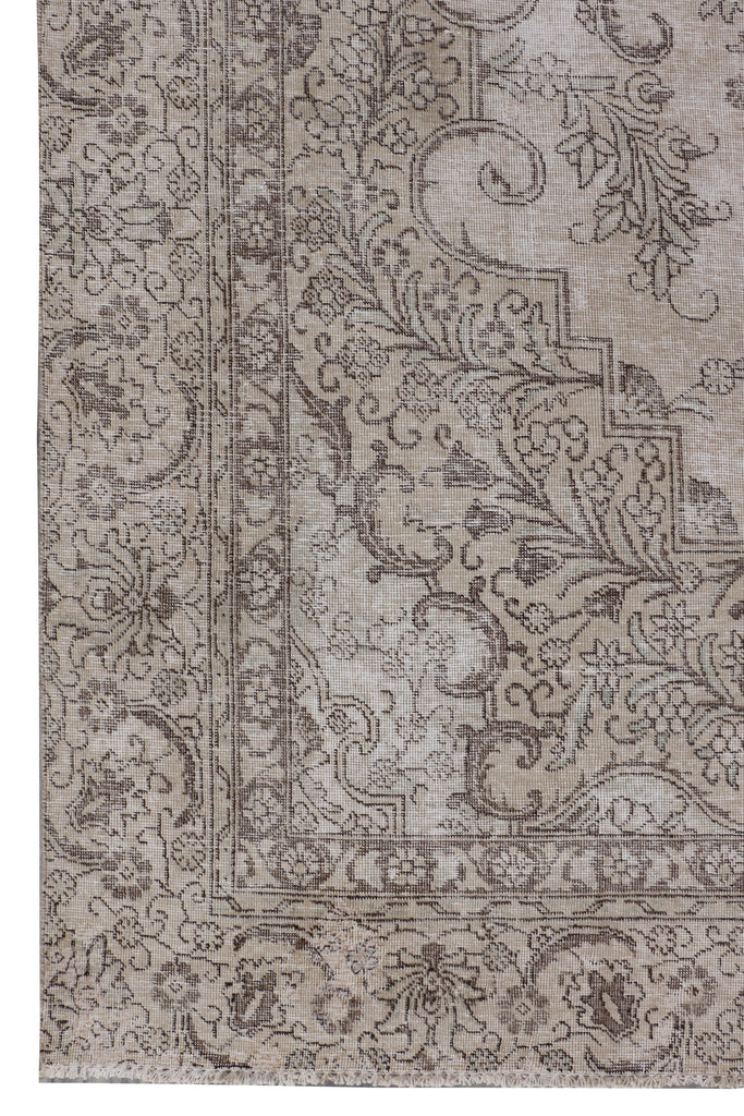 9' x 12' Persian Distressed Vintage Hand-knotted Rug Low Worn Pile Pre-Owned PK133