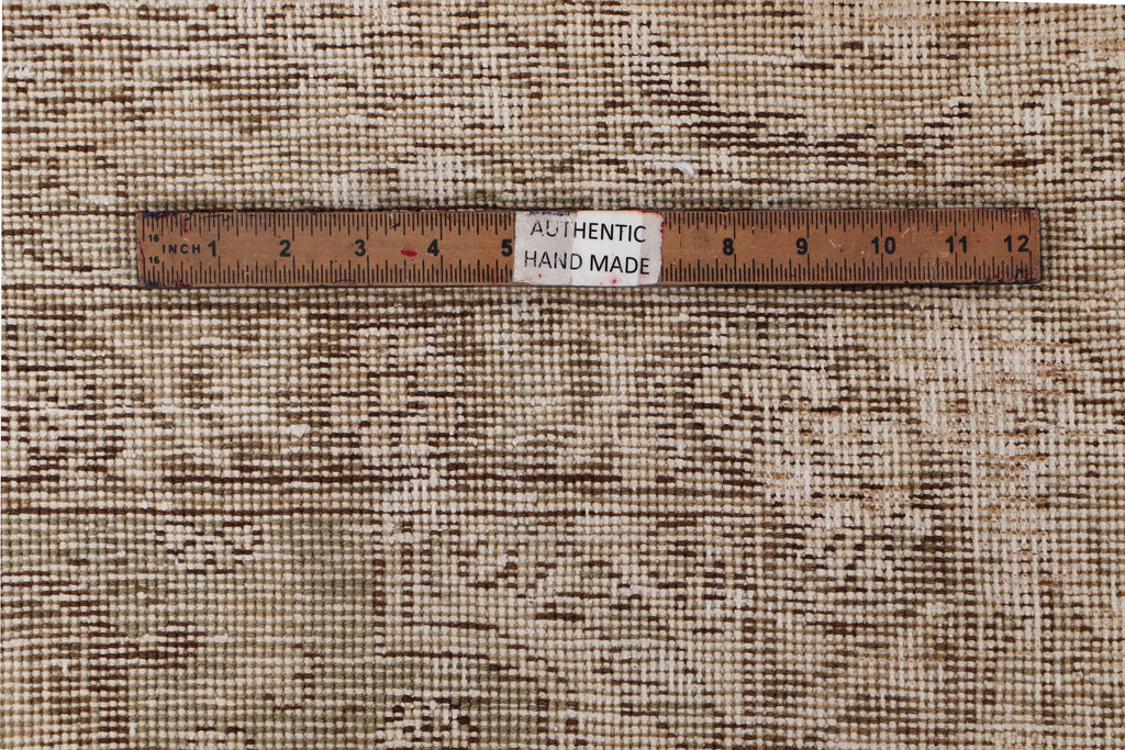 9' x 12' Persian Distressed Vintage Hand-knotted Rug Low Worn Pile Pre-Owned PK133