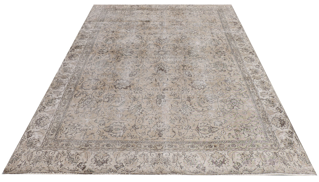 9' x 12' Persian Pre- Owned Hand-knotted Rug Gray Vintage  PK148