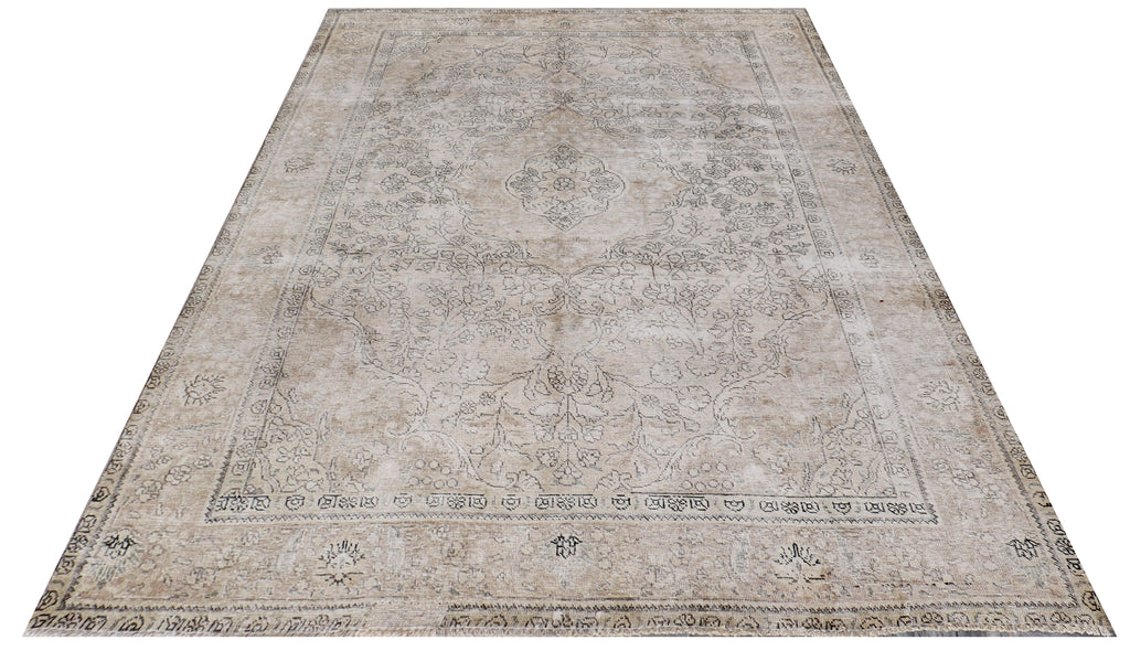 6.9' x 9.2 Persian' Vintage Hand-knotted Rug Pre-Owned Carpet PK154