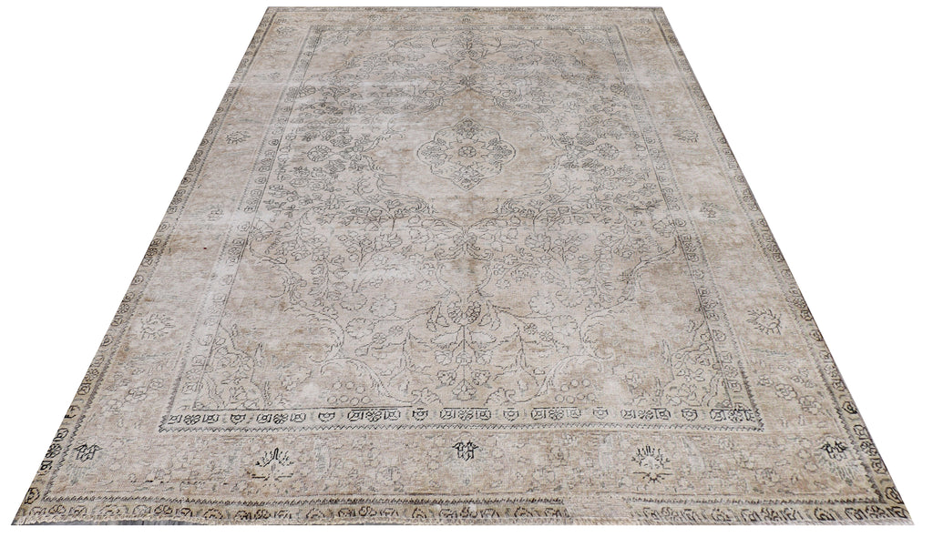 6.9' x 9.2 Persian' Vintage Hand-knotted Rug Pre-Owned Carpet PK154