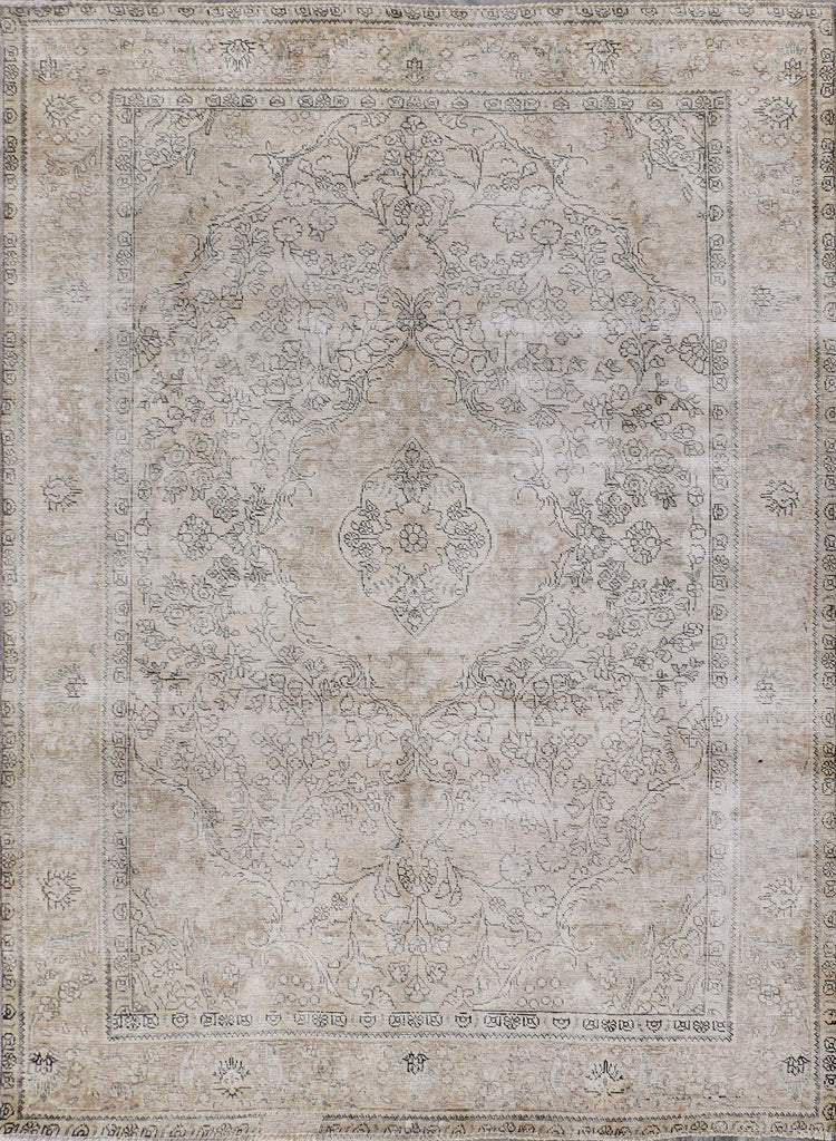 6.9' x 9.2 Persian' Vintage Hand-knotted Rug Pre-Owned Carpet PK154