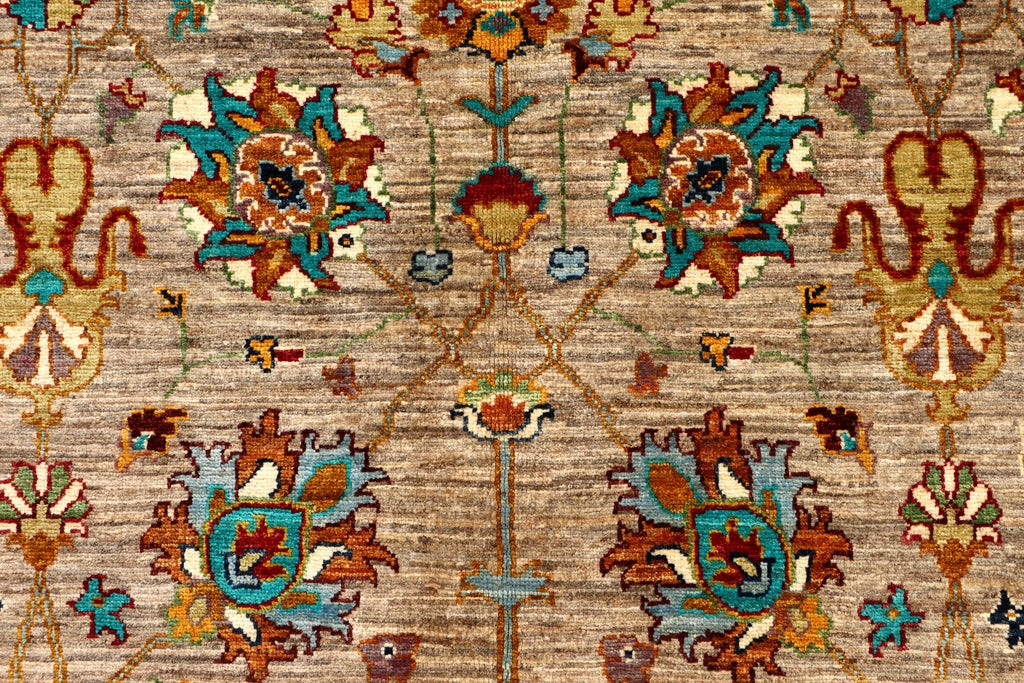 9' x 12' Soltani Ziglar Rug Fine Ghazni Wool MULTI NEUTRAL PK252