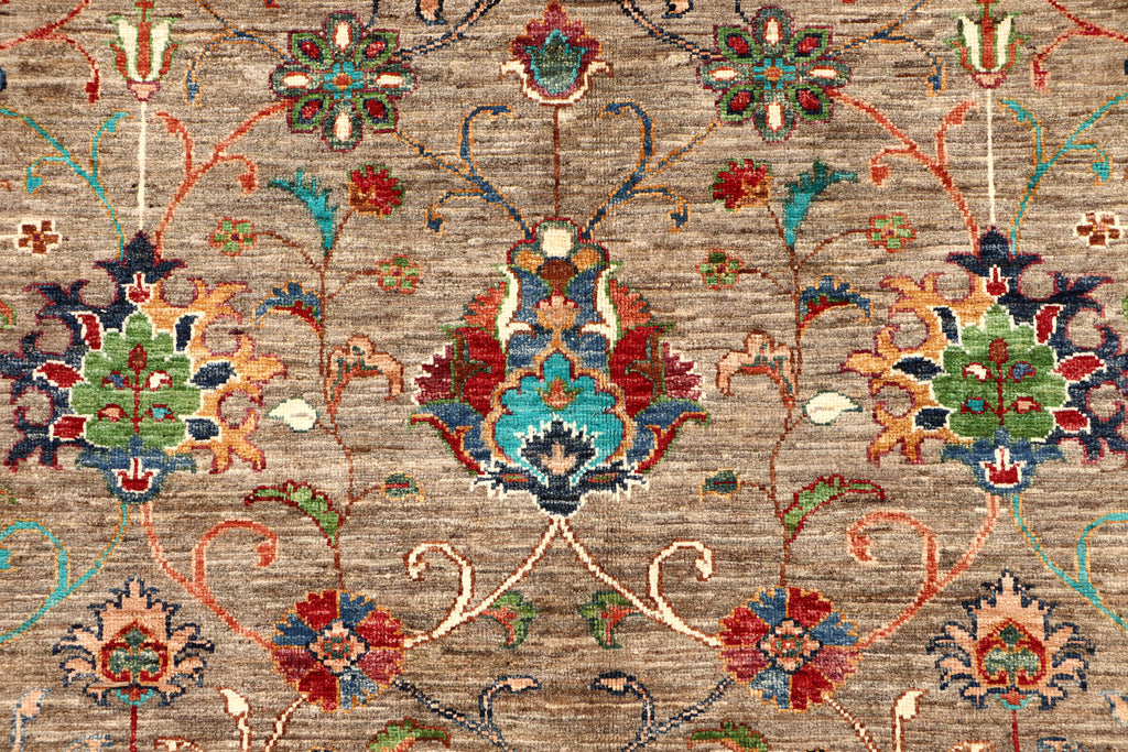 8' x 11' Soltani Ziglar Rug Fine Ghazni Wool NEUTRAL SAGE PK254