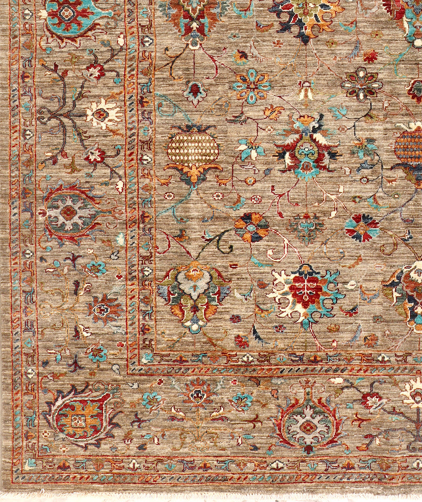 8' x 9' Soltani Ziglar Rug Fine Ghazni Wool MULTI NEUTRAL PK255