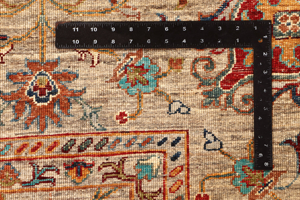 8' x 9' Soltani Ziglar Rug Fine Ghazni Wool MULTI NEUTRAL PK255