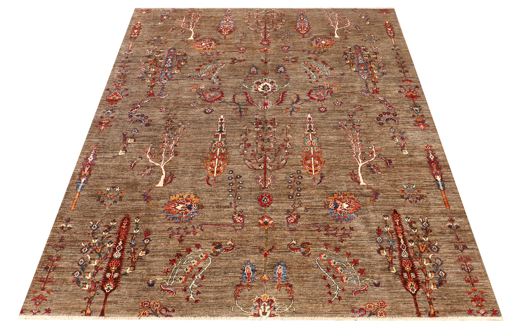 8' x 10' Soltani Ziglar Rug Fine Ghazni Wool MULTI NEUTRAL PK256
