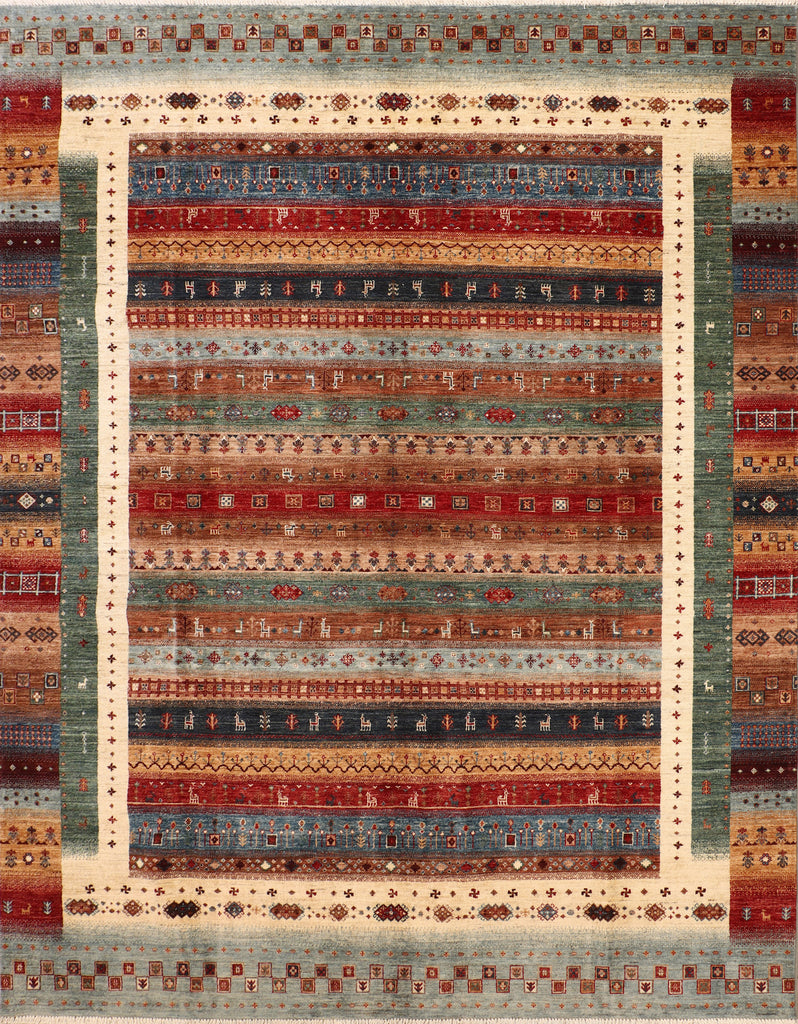 8' x 10' Soltani Ziglar Rug Fine Ghazni Wool Multi-Color PK257