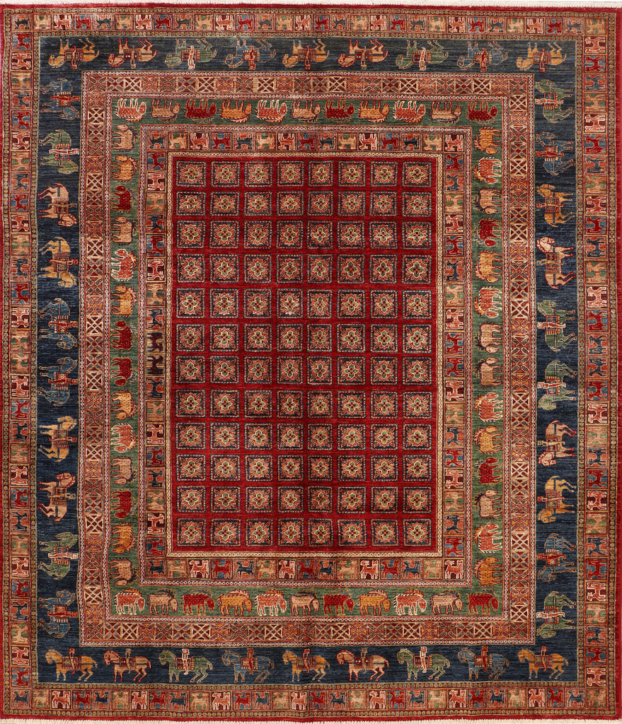 8' x 10' Soltani Ziglar Rug Fine Ghazni Wool MULTI NEUTRAL PK259