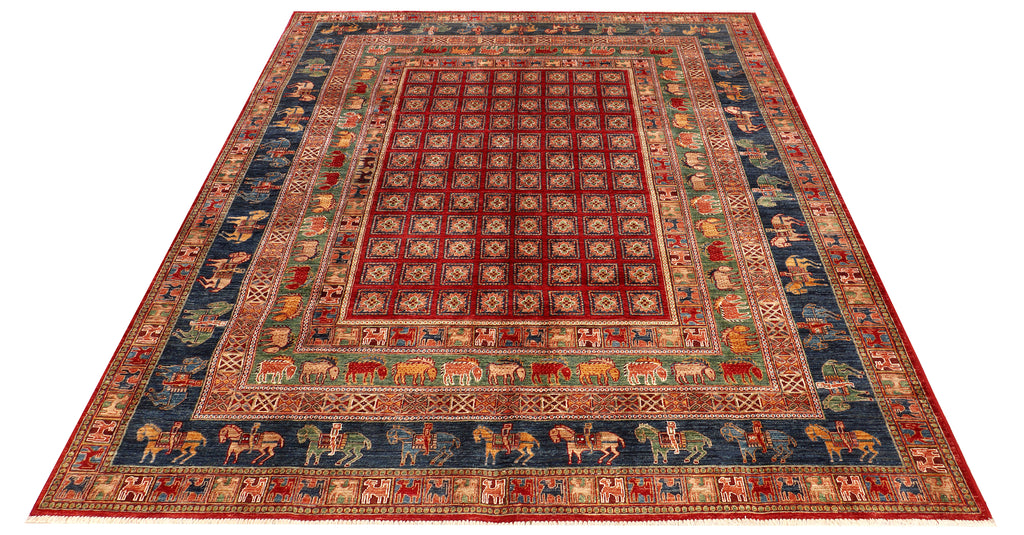 8' x 10' Soltani Ziglar Rug Fine Ghazni Wool MULTI NEUTRAL PK259