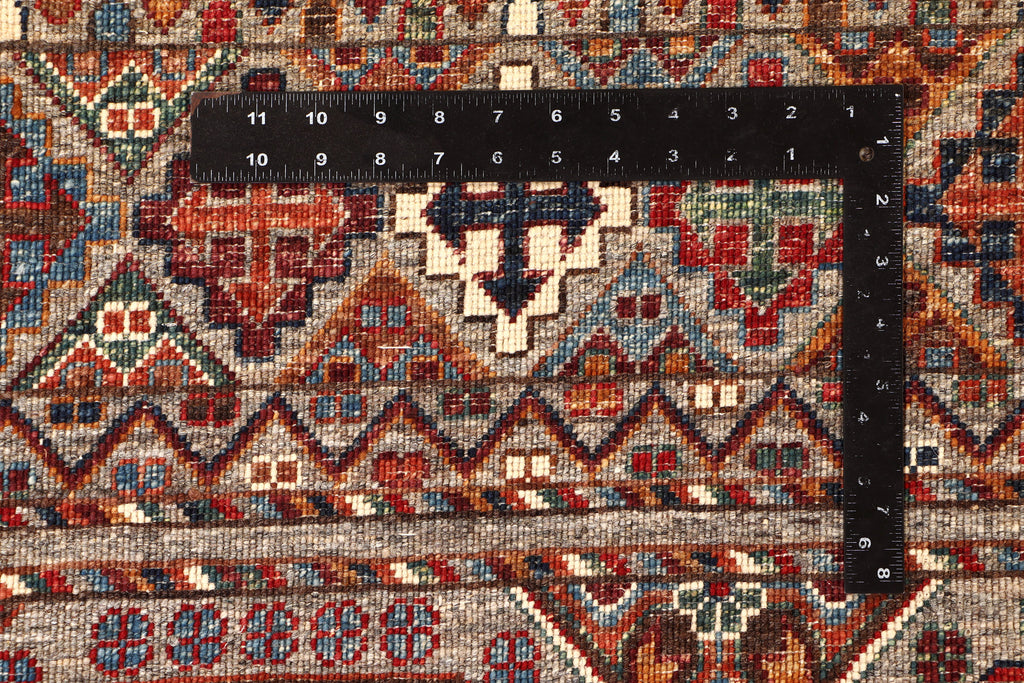 9' x 12' TRIBAL Soltani Ziglar Rug Fine Ghazni Hi Quality Wool MULTI NEUTRAL BROWN PK260