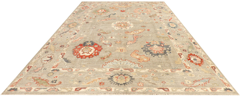 5.11 x 8.10 Oushak Rug Fine Wool Quality LIGHT NATURAL PK270