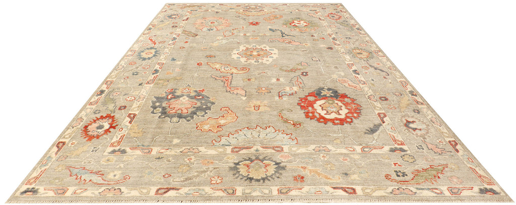 5.11 x 8.10 Oushak Rug Fine Wool Quality LIGHT NATURAL PK270