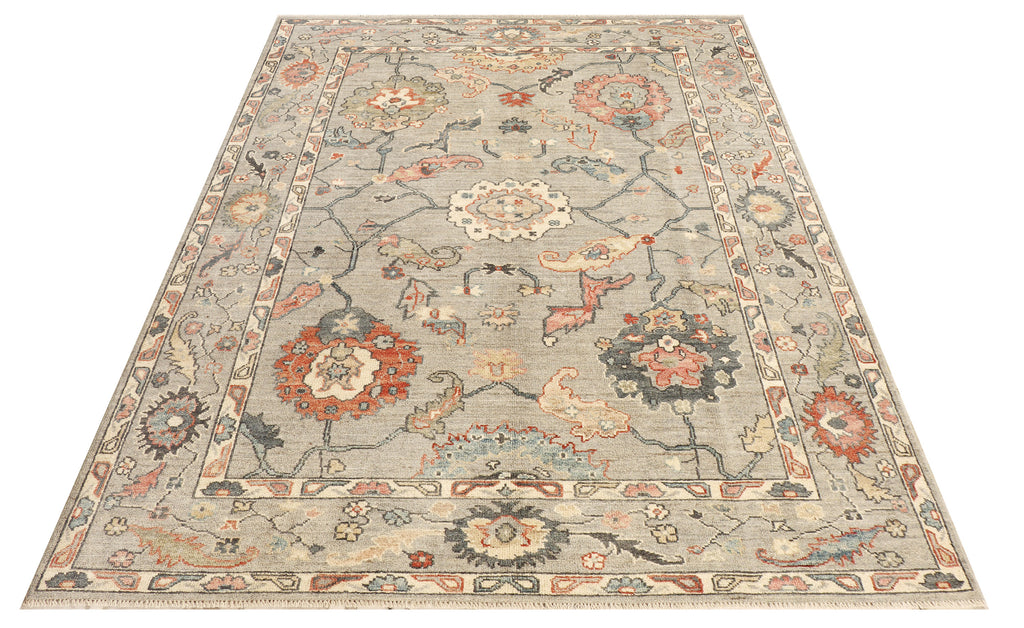 6 x 8.8 Oushak Rug Fine Wool Quality LIGHT NATURAL PK272