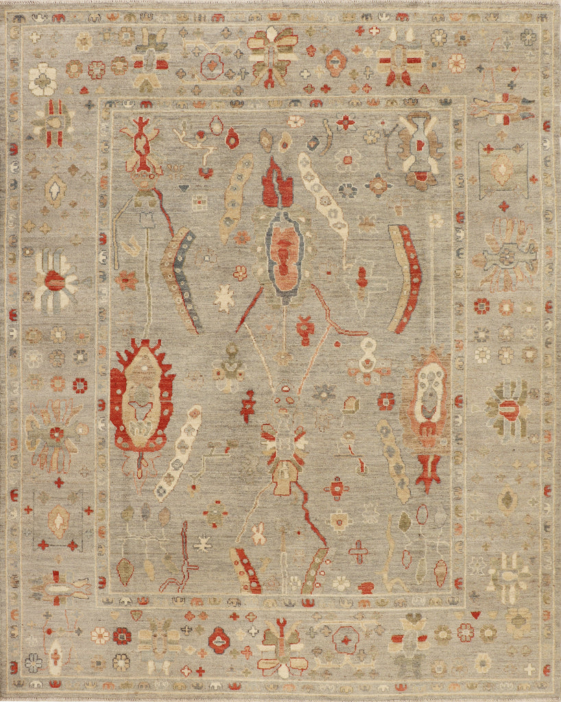 7.11 x 9.11 Oushak Rug Fine Wool Quality LIGHT NATURAL PK276