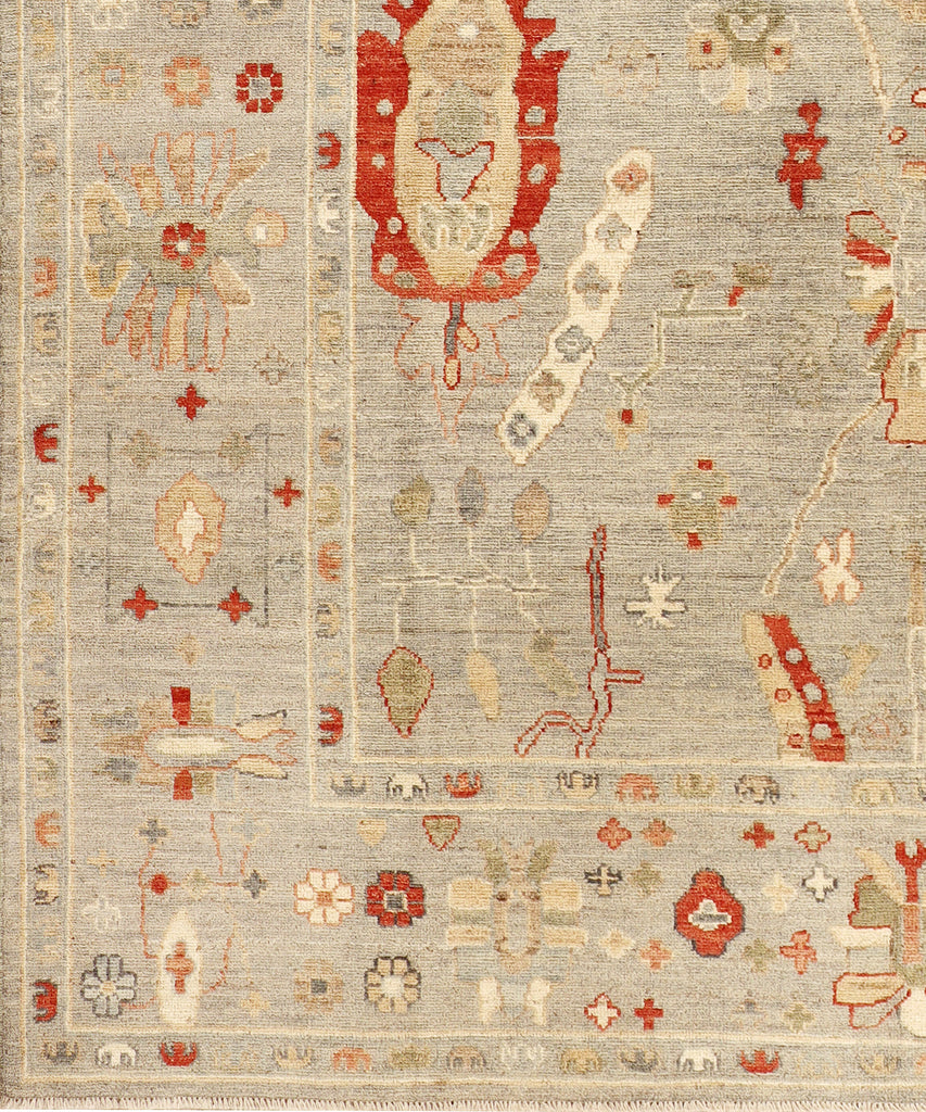 7.11 x 9.11 Oushak Rug Fine Wool Quality LIGHT NATURAL PK276