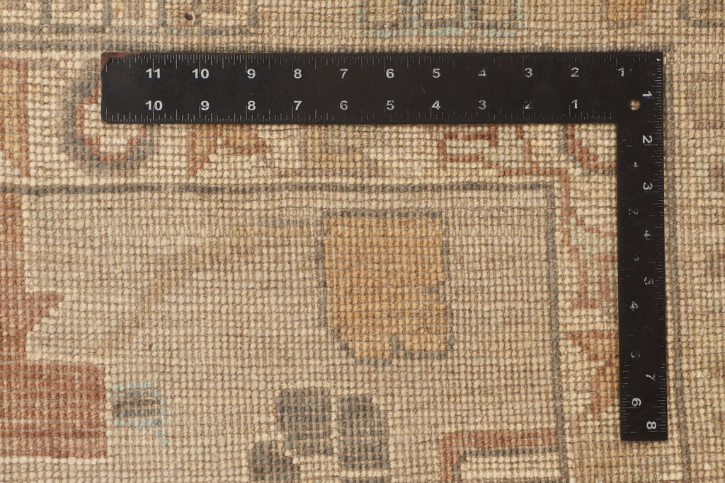 12 x 9.2 Oushak Rug Fine Wool Quality LIGHT NATURAL PK278