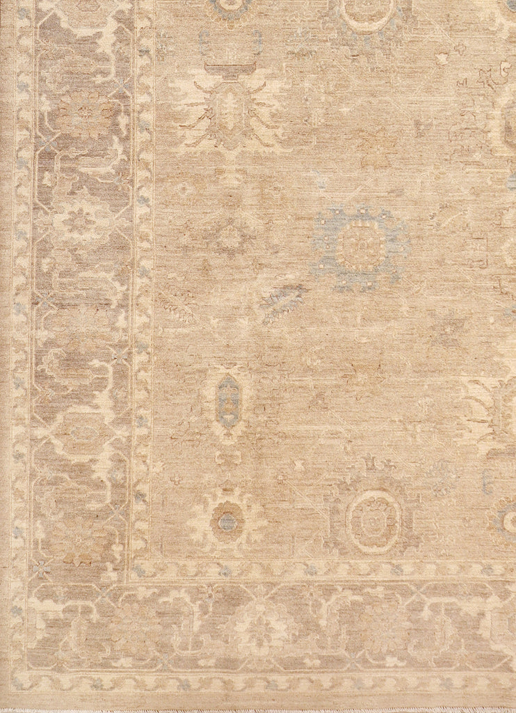 8.2 x 9.5 Chobi Peshawar Rug Fine Ghazni Wool PASTELS PALE PK296