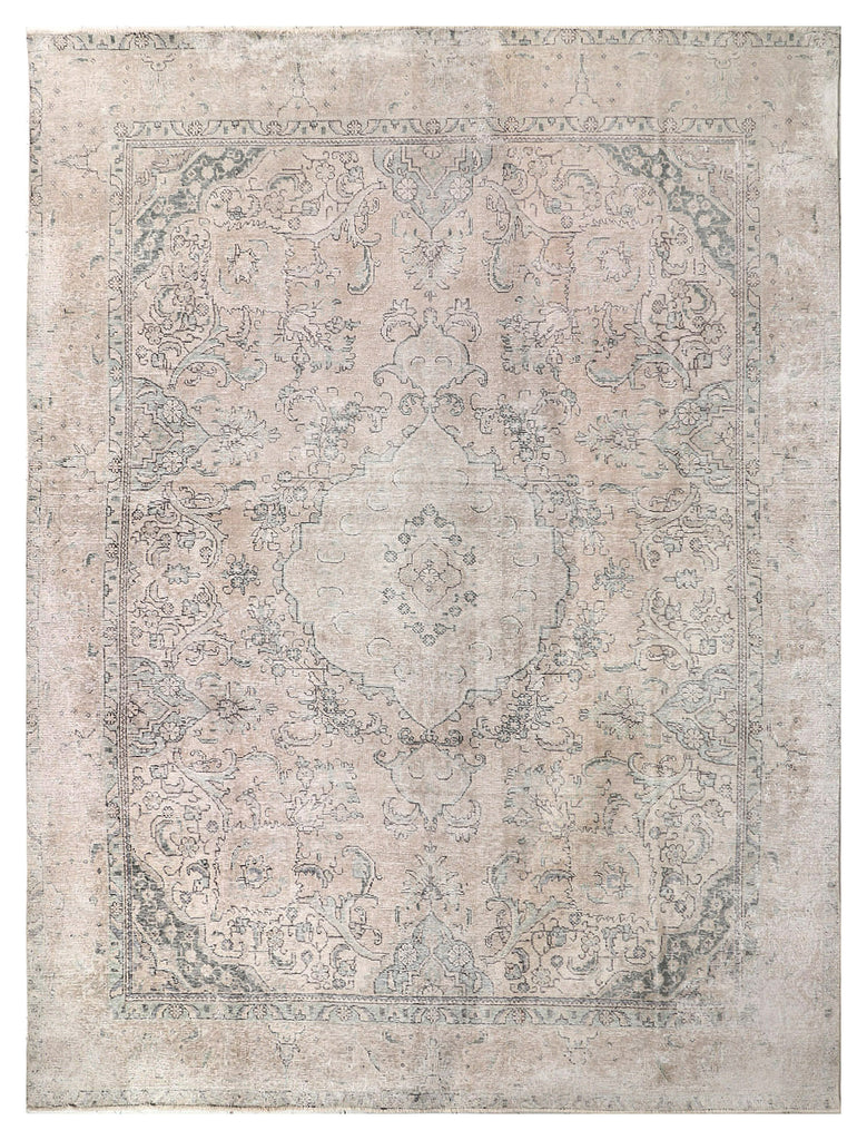 9.5 x 12.7 Persian Vintage Hand-Knotted Rug TRANSITIONAL CARPET PK31
