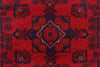 Load image into Gallery viewer, 2.6 x 6.4 RUNNER Dark Red Afghan Khal Mohammadi Rug Ethnic Tribal Rug PK42