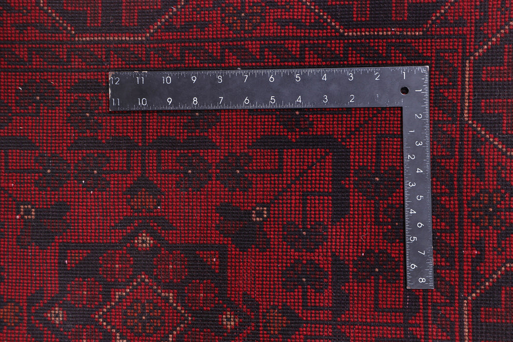 6 FOOT RUNNER 3' x 6' Dark Red Afghan Khal Mohammadi Rug Ethnic Tribal Rug PK47