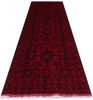 Load image into Gallery viewer, 2.7 x 6.6 Dark Red Afghan Khal Mohammadi Rug Ethnic Tribal Rug PK50