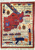 Load image into Gallery viewer, 2&#39; x 3&#39; AFGHAN WAR RUG TANKS GUN #5203
