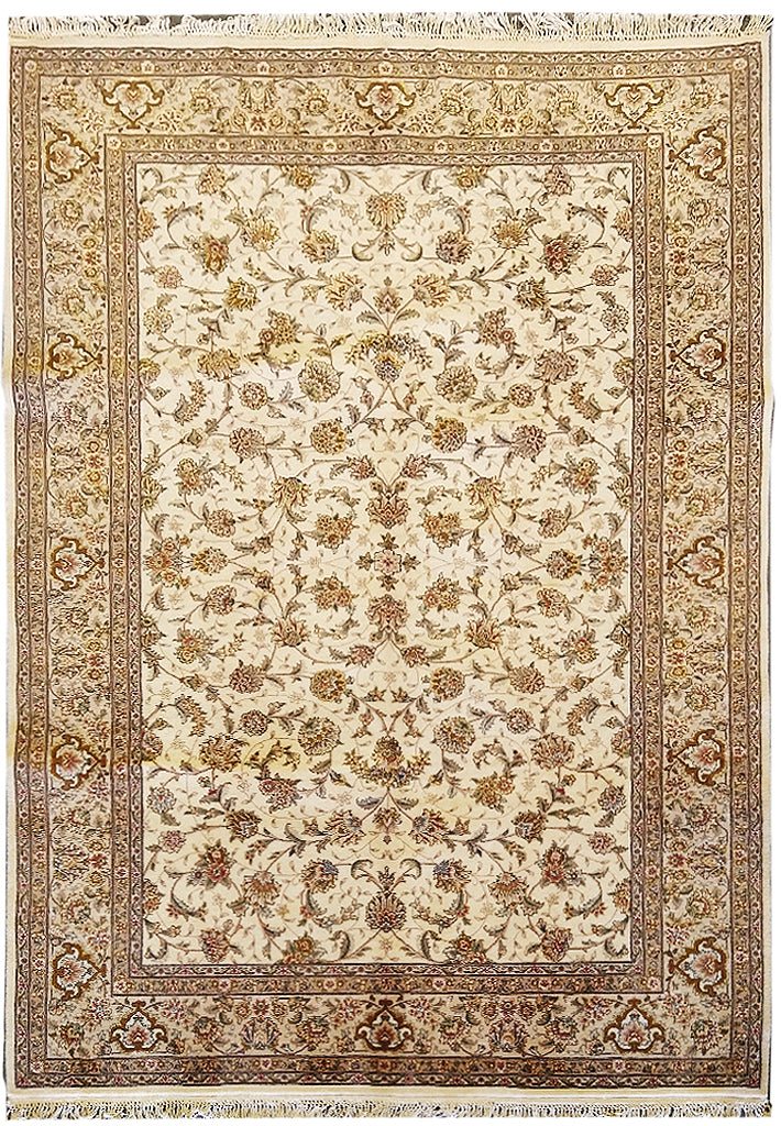 6 x 9 Wool and Silk Fine Rug HAPPY COLORS #5347